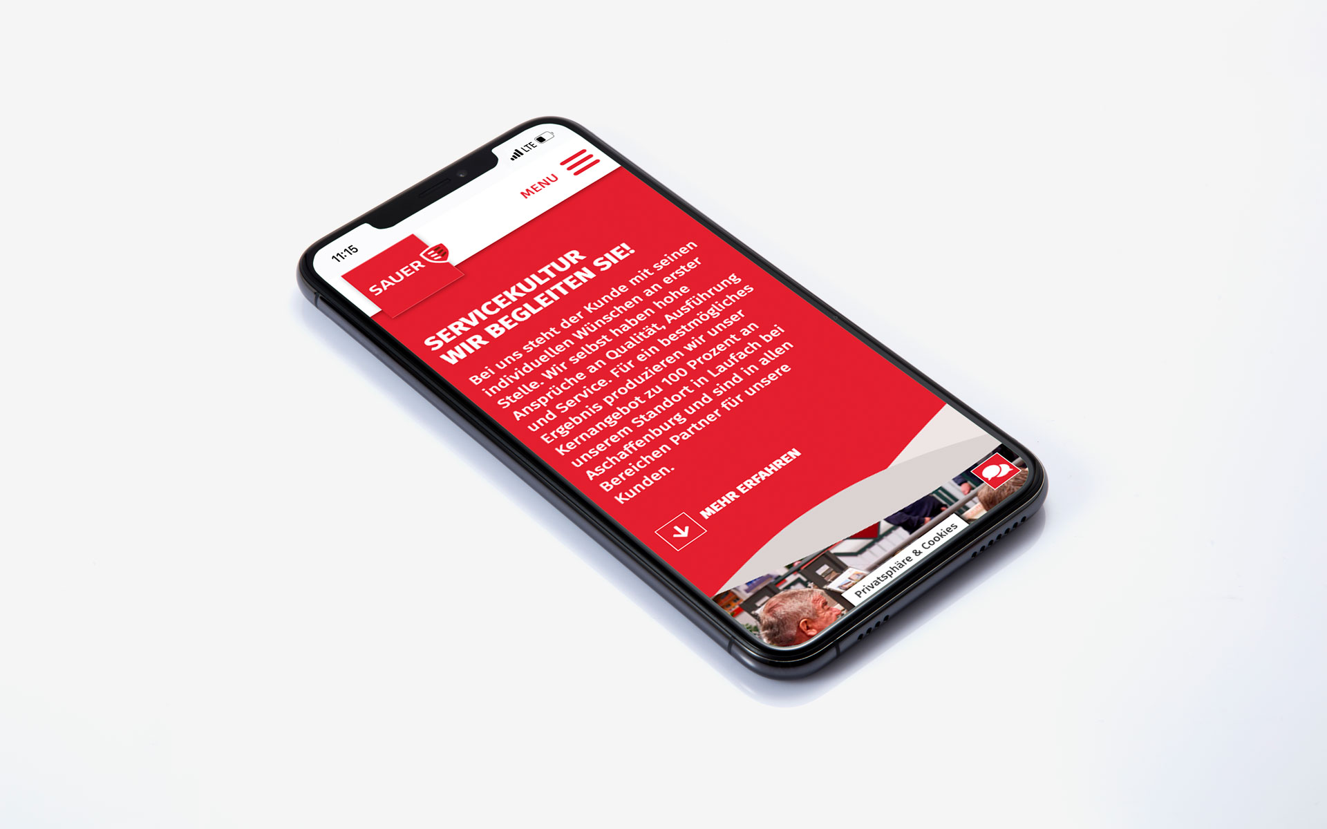 machart_sauer_web_phone_5 Website Philipp Sauer GmbH auf Smartphone